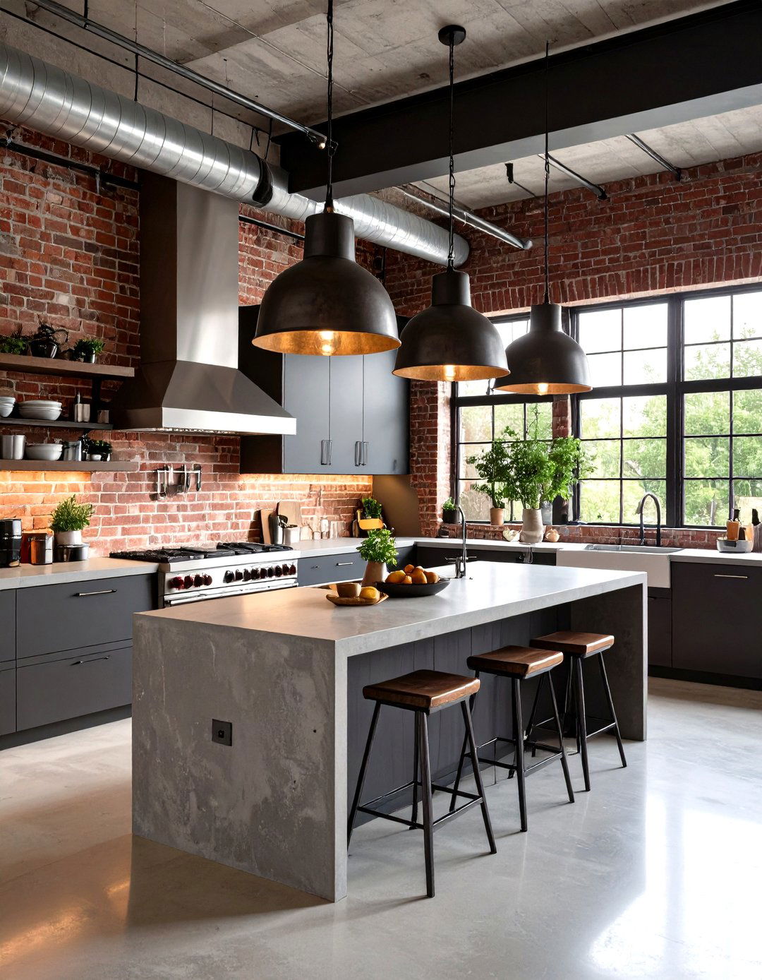 The Industrial Loft Kitchen - 30 kitchen decor ideas 2025