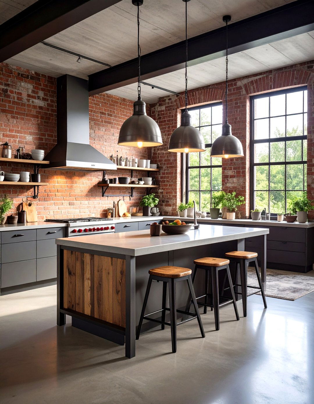 The Industrial Loft Kitchen - 30 kitchen inspo ideas