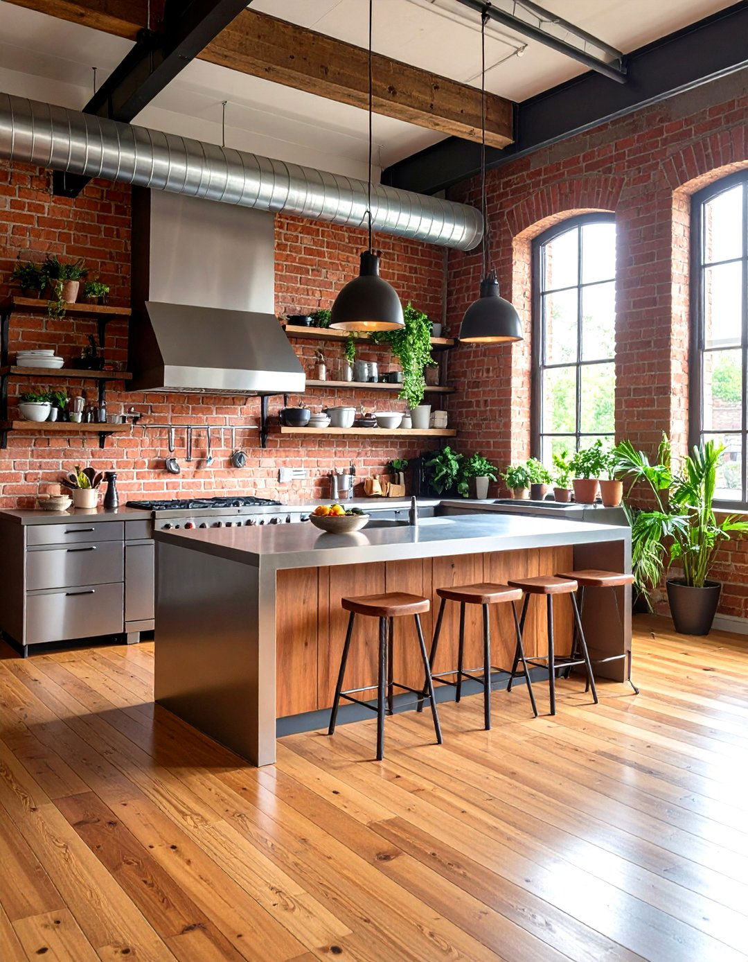 The Industrial Loft Kitchen - 30 kitchen remodel ideas 2025
