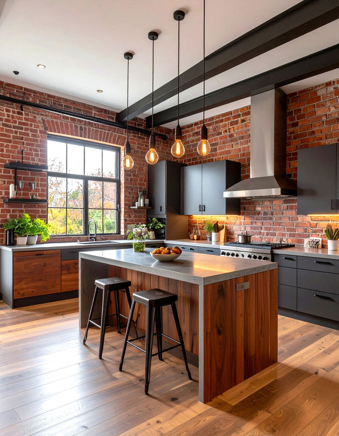 The Industrial Loft Kitchen - 30 kitchen remodels ideas