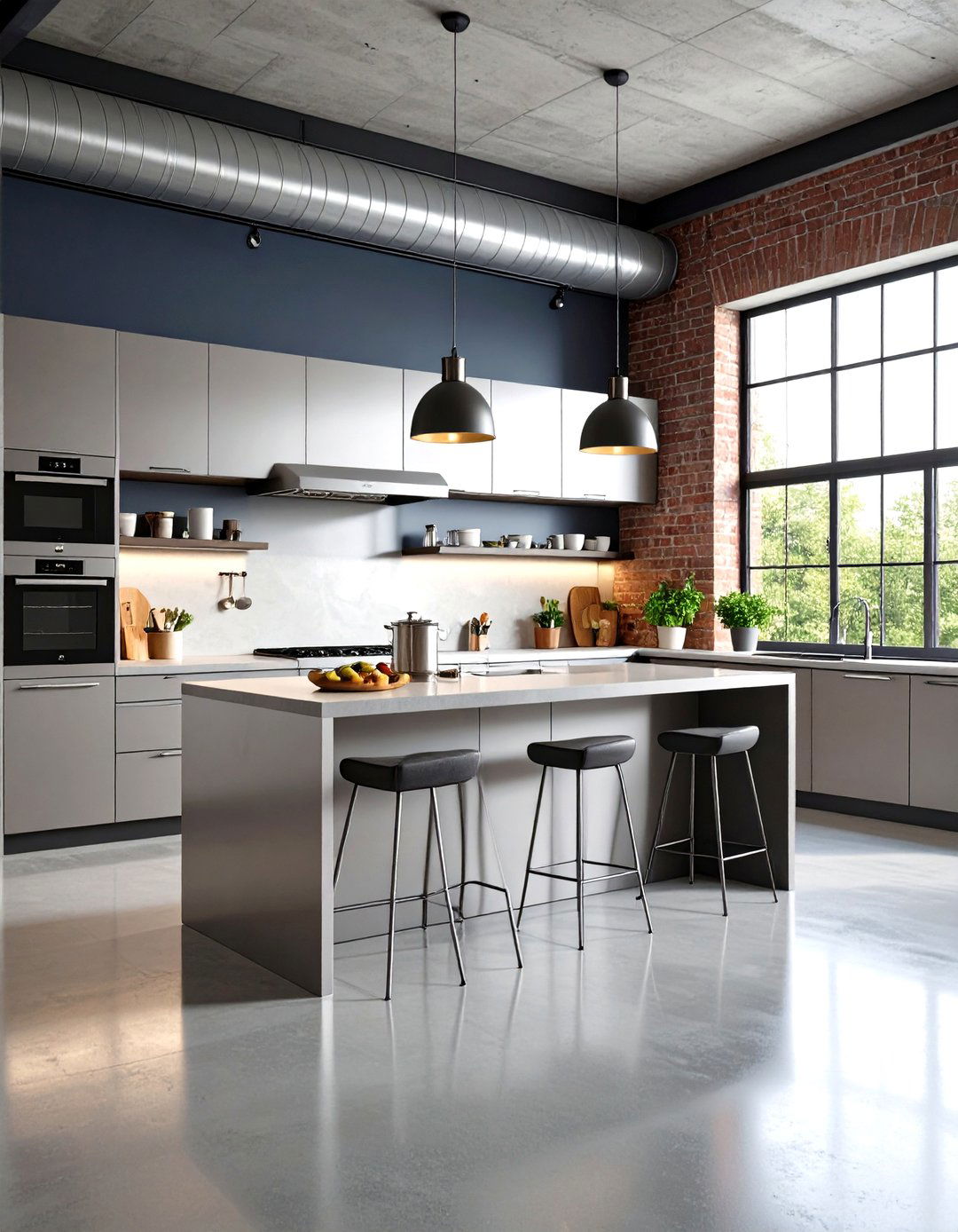 The Industrial Loft Kitchen - 30 kitchen renovations ideas