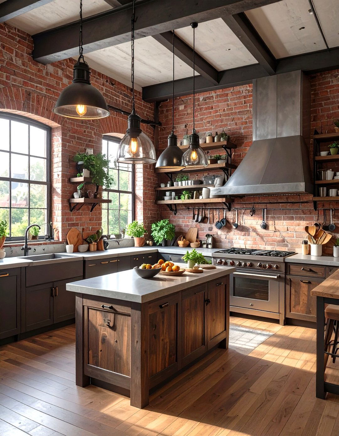 The Industrial Loft Kitchen - 30 lowes kitchen design ideas