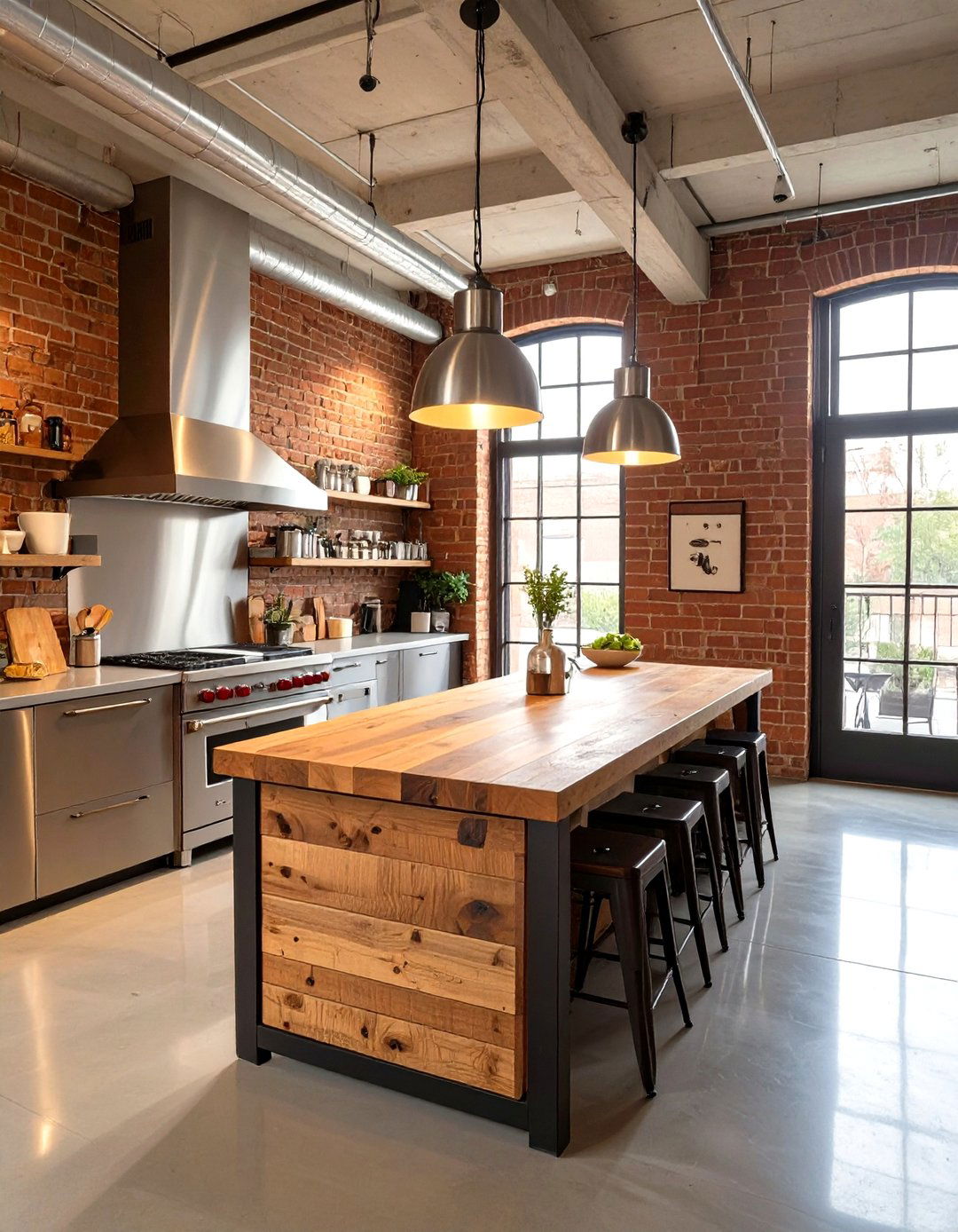 The Industrial Loft Kitchen - 30 modern kitchen designs photo gallery