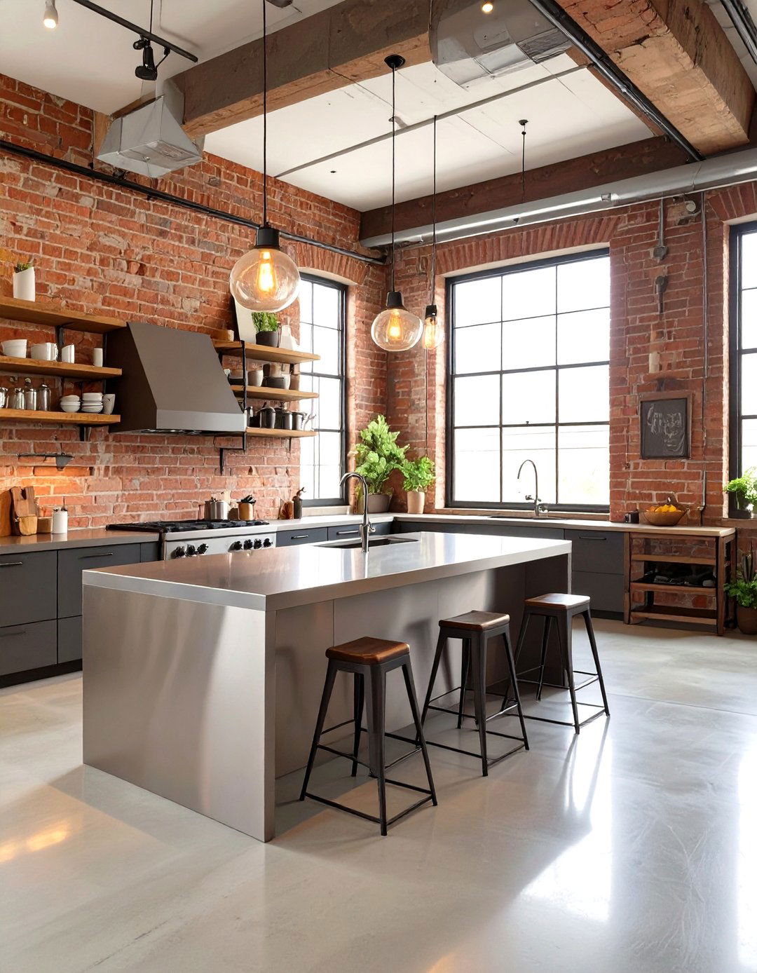The Industrial Loft Kitchen Concept - 30 interior design websites free ideas
