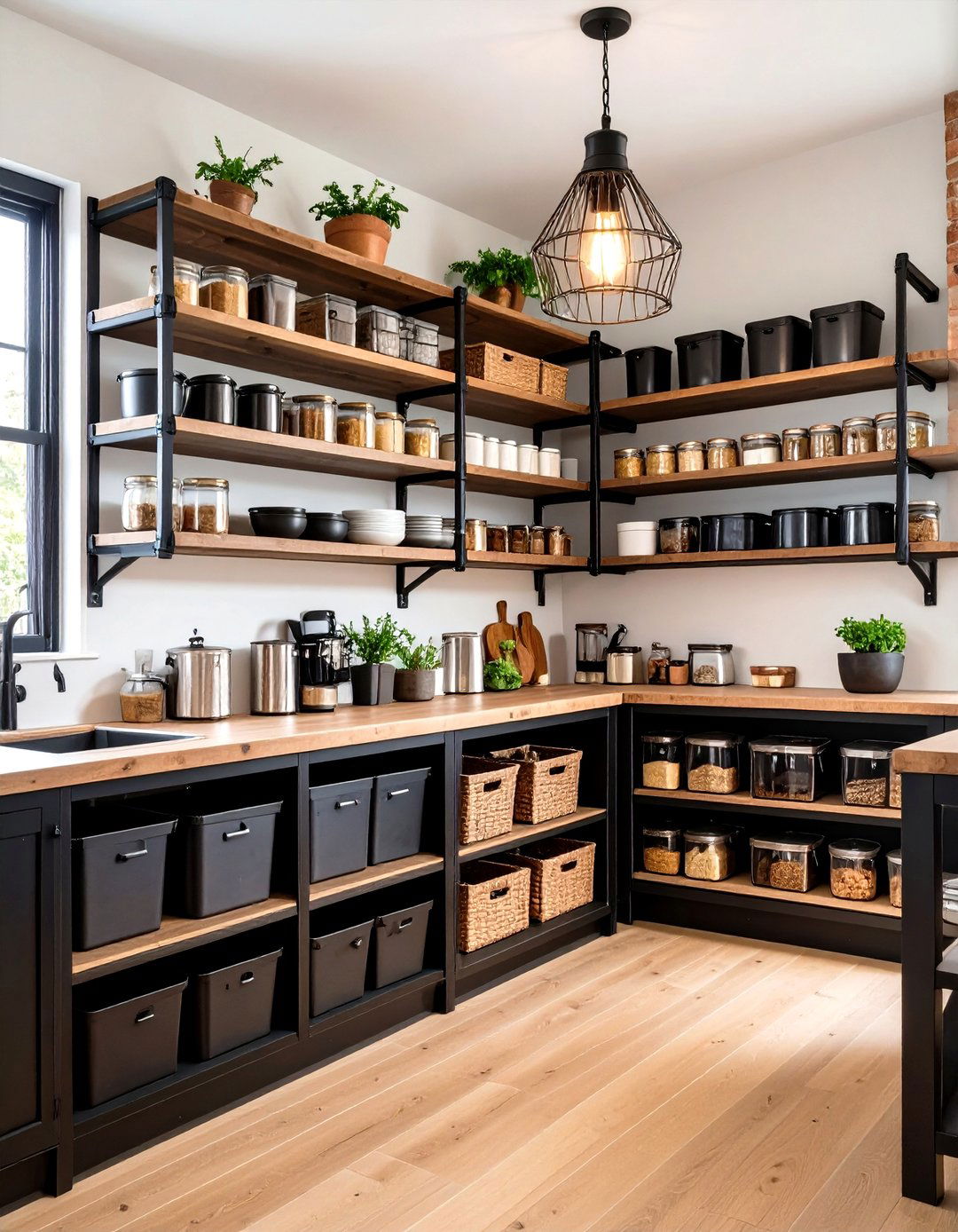 The Industrial Loft Kitchen Pantry - 30 kitchen pantry ideas