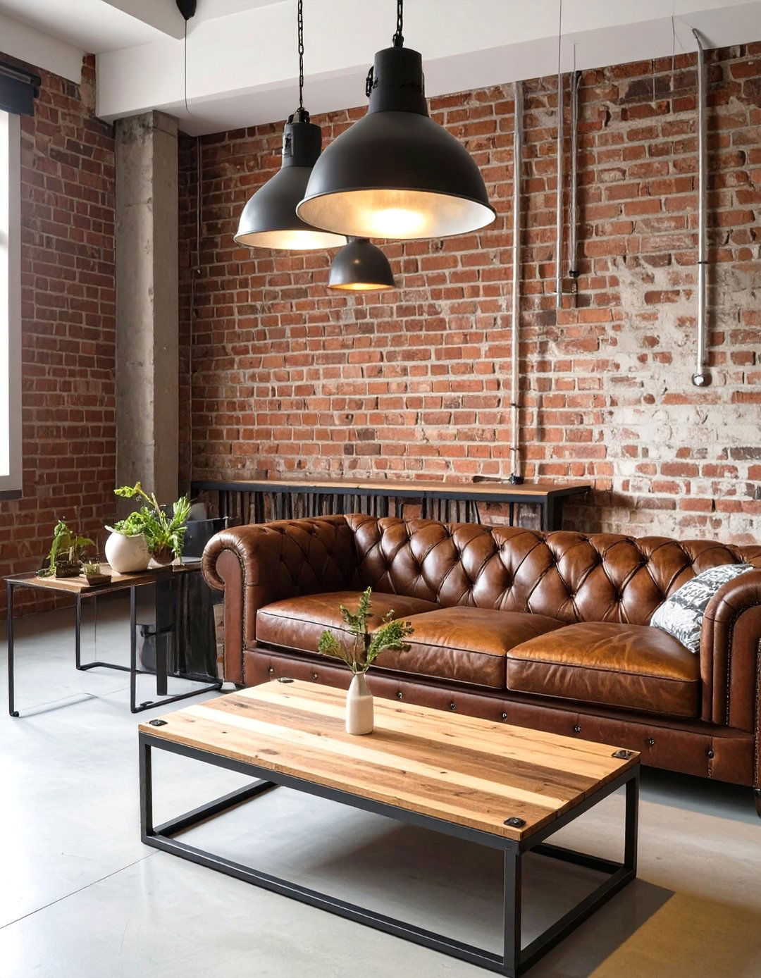 The Industrial Loft Living Room - 30 masculine living room ideas