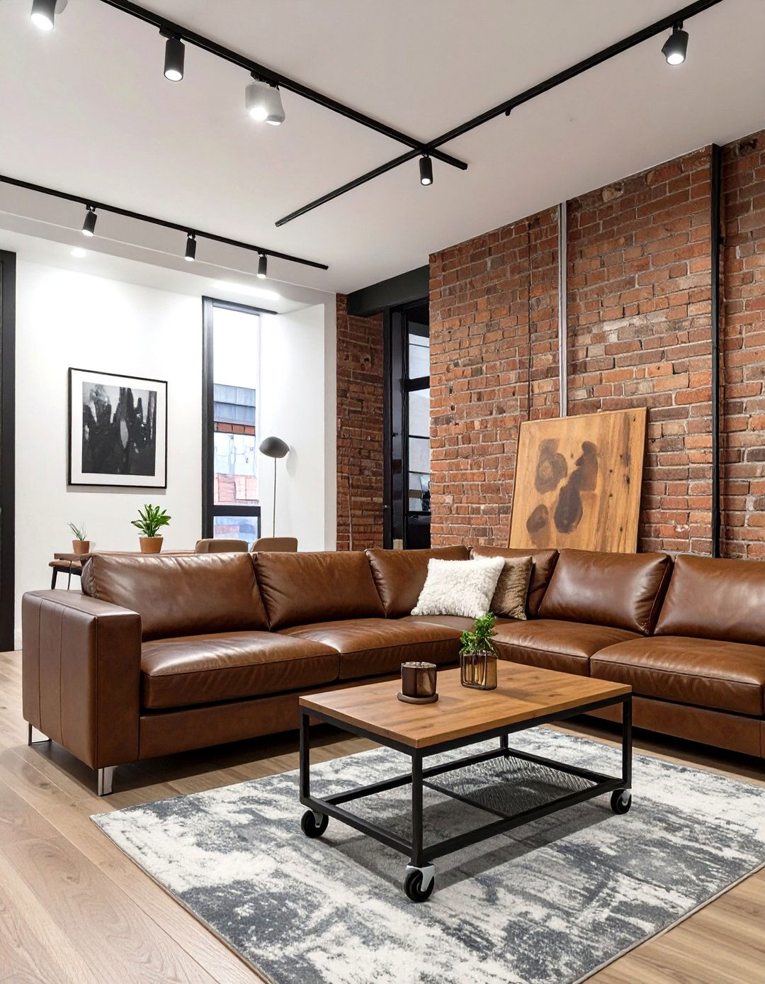 The Industrial Loft Living Room - 30 mens living room ideas