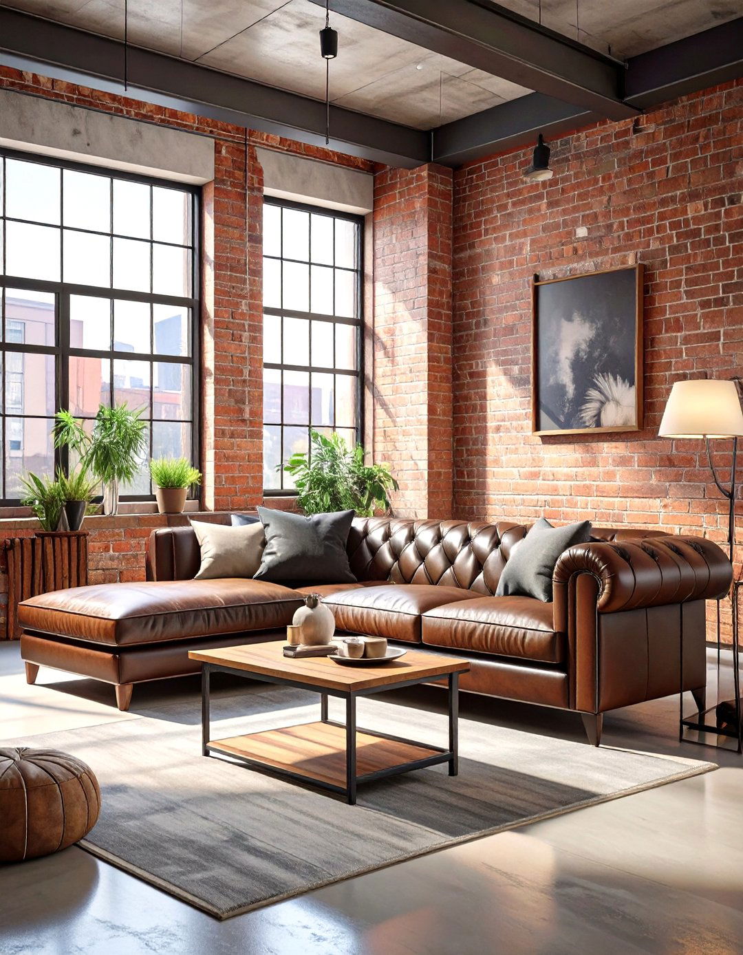 The Industrial Loft Living Room - 30 neutral living room ideas