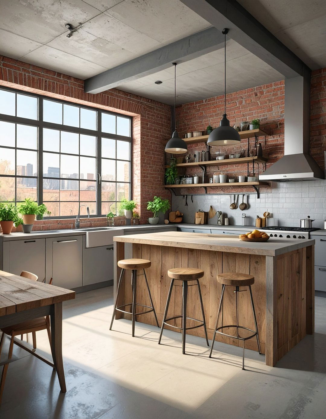 The Industrial Loft Minimalist Kitchen - 30 minimalist interior design ideas