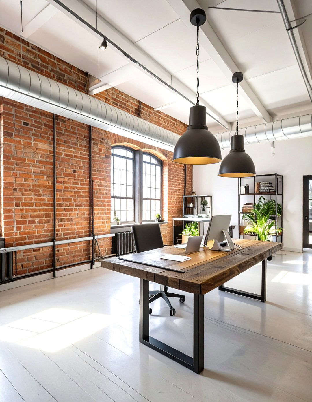 The Industrial Loft Office - 30 office decor inspiration