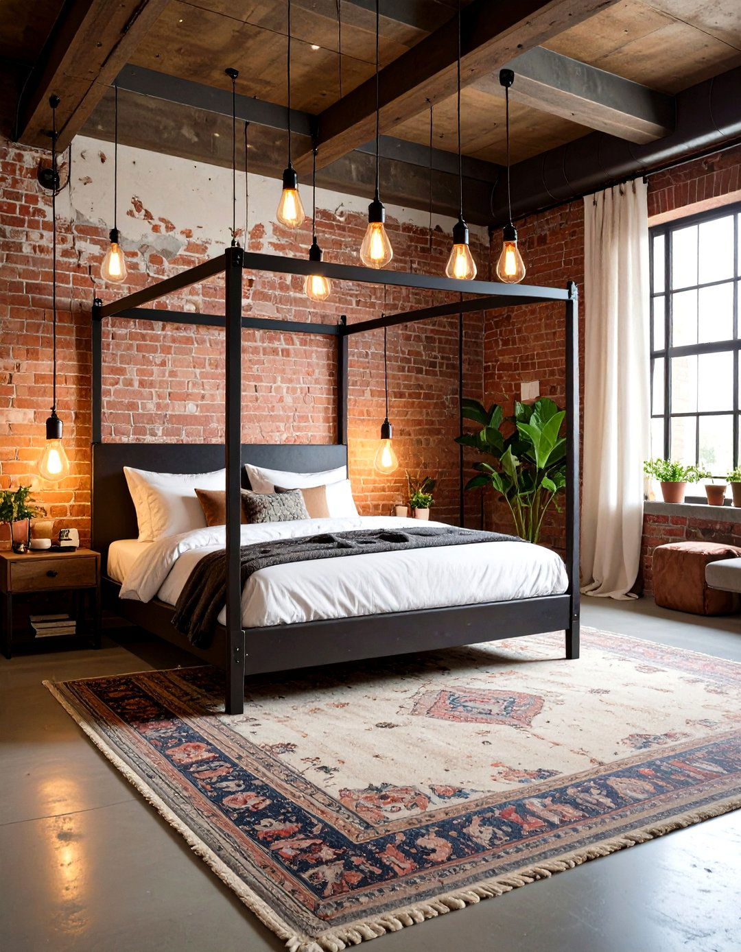 The Industrial Loft Style Bedroom - 30 large master bedroom ideas