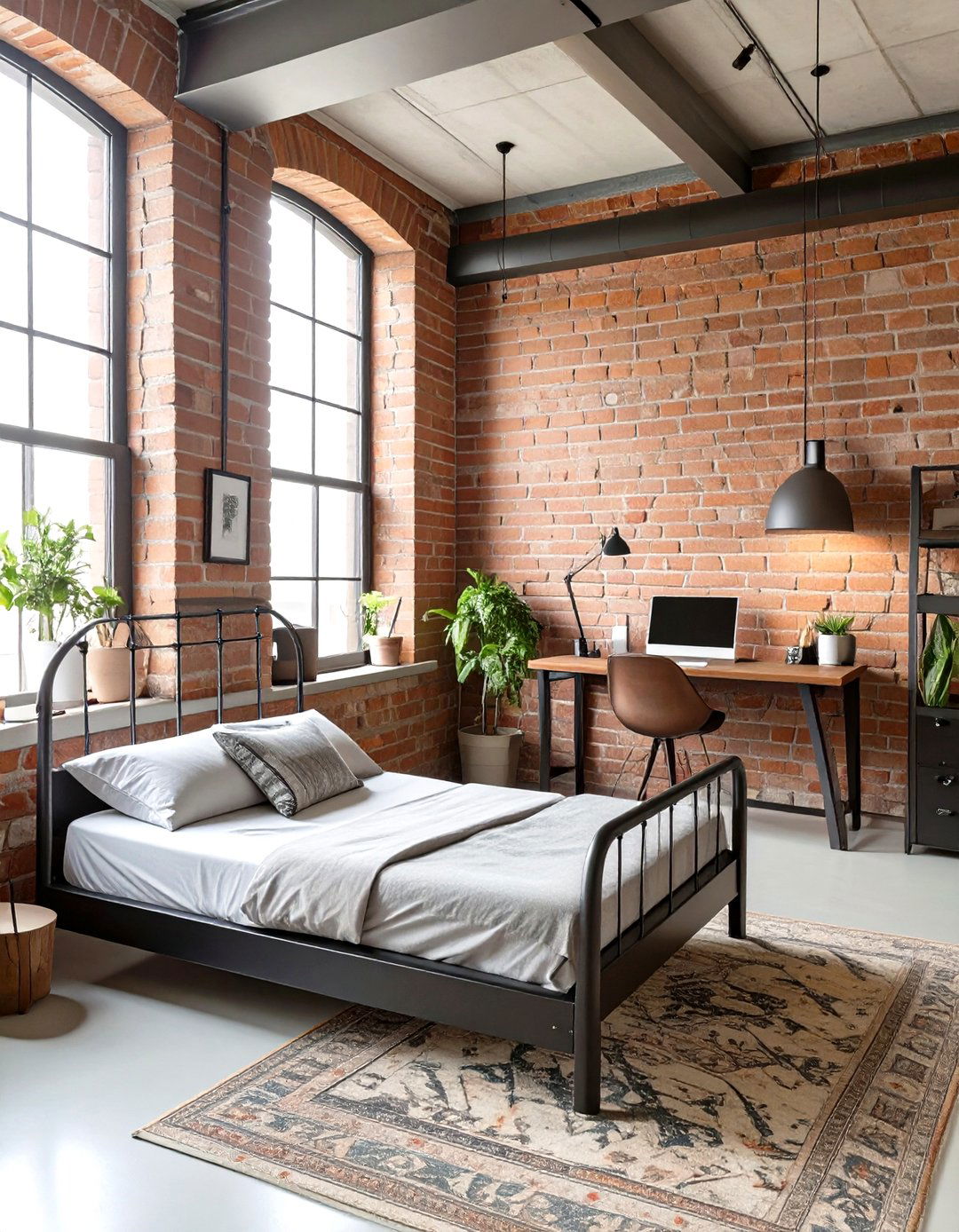 The Industrial Loft Workspace - 30 home office guest room ideas