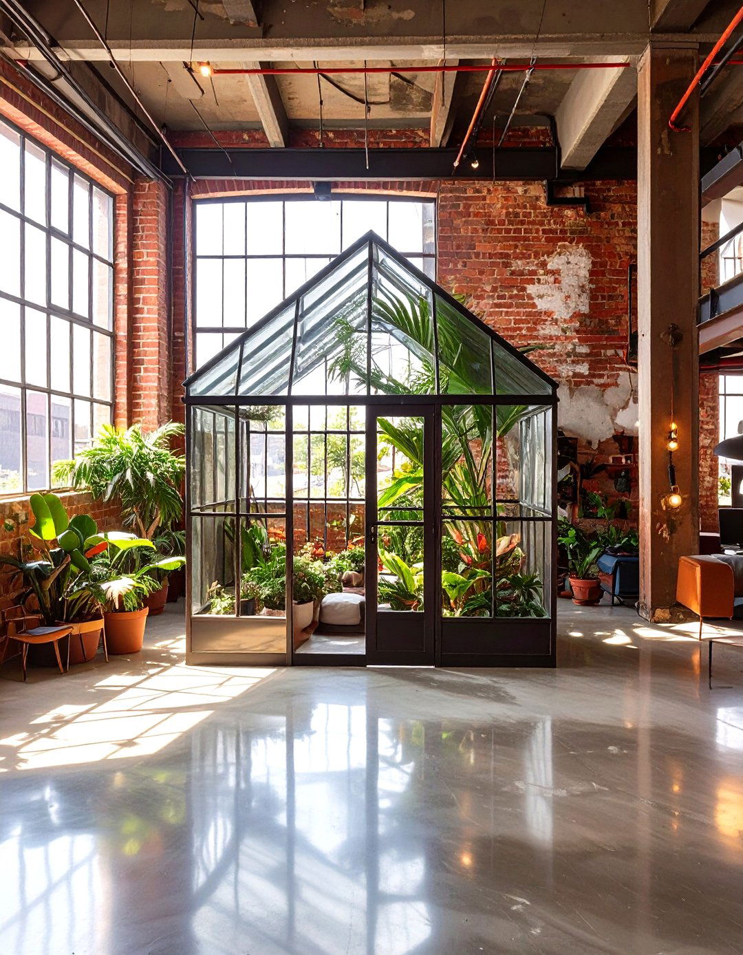The Industrial Loft with a Greenhouse - 30 home design game ideas