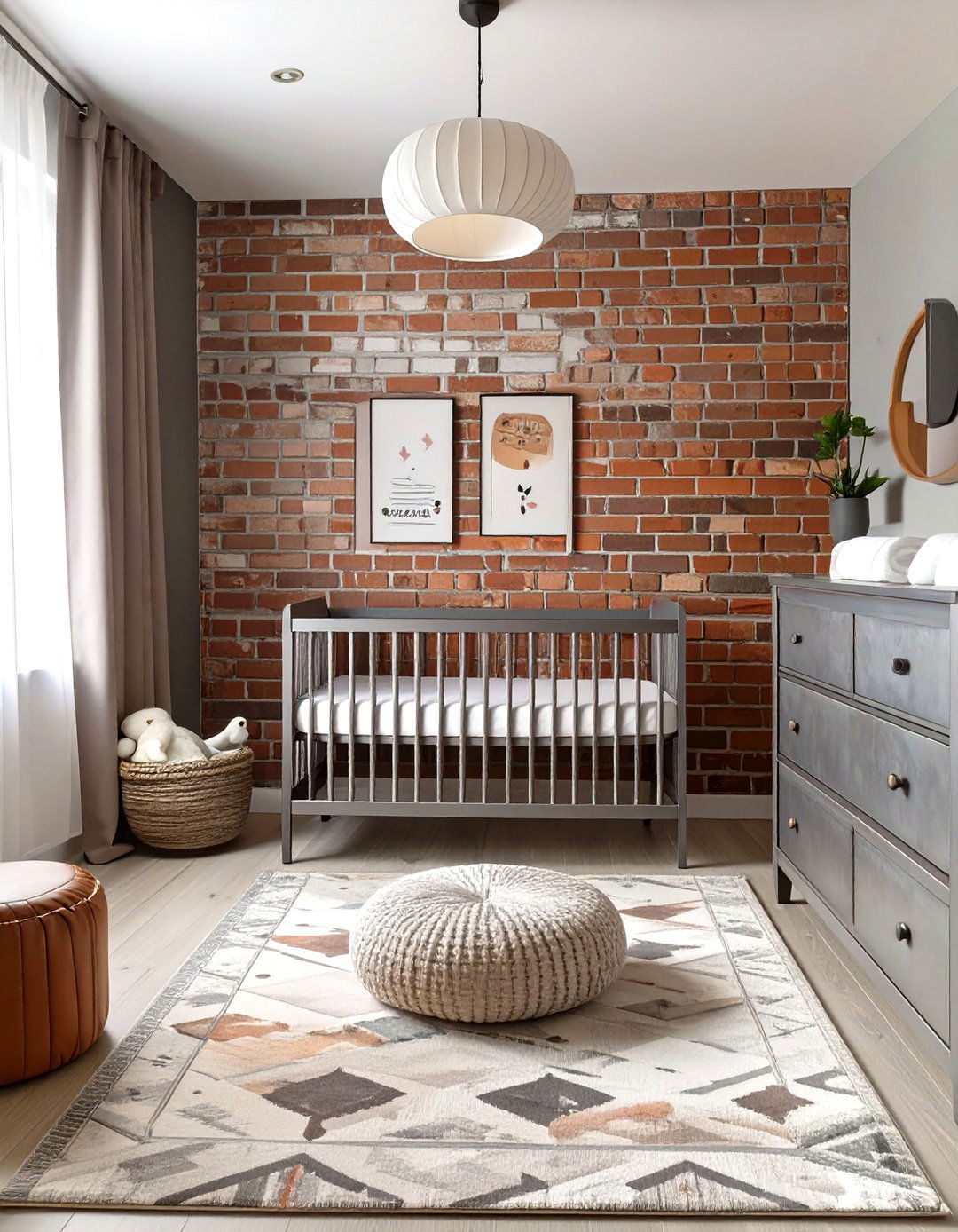 The Industrial Nursery with a Playful Twist - 30 industrial style interior design ideas