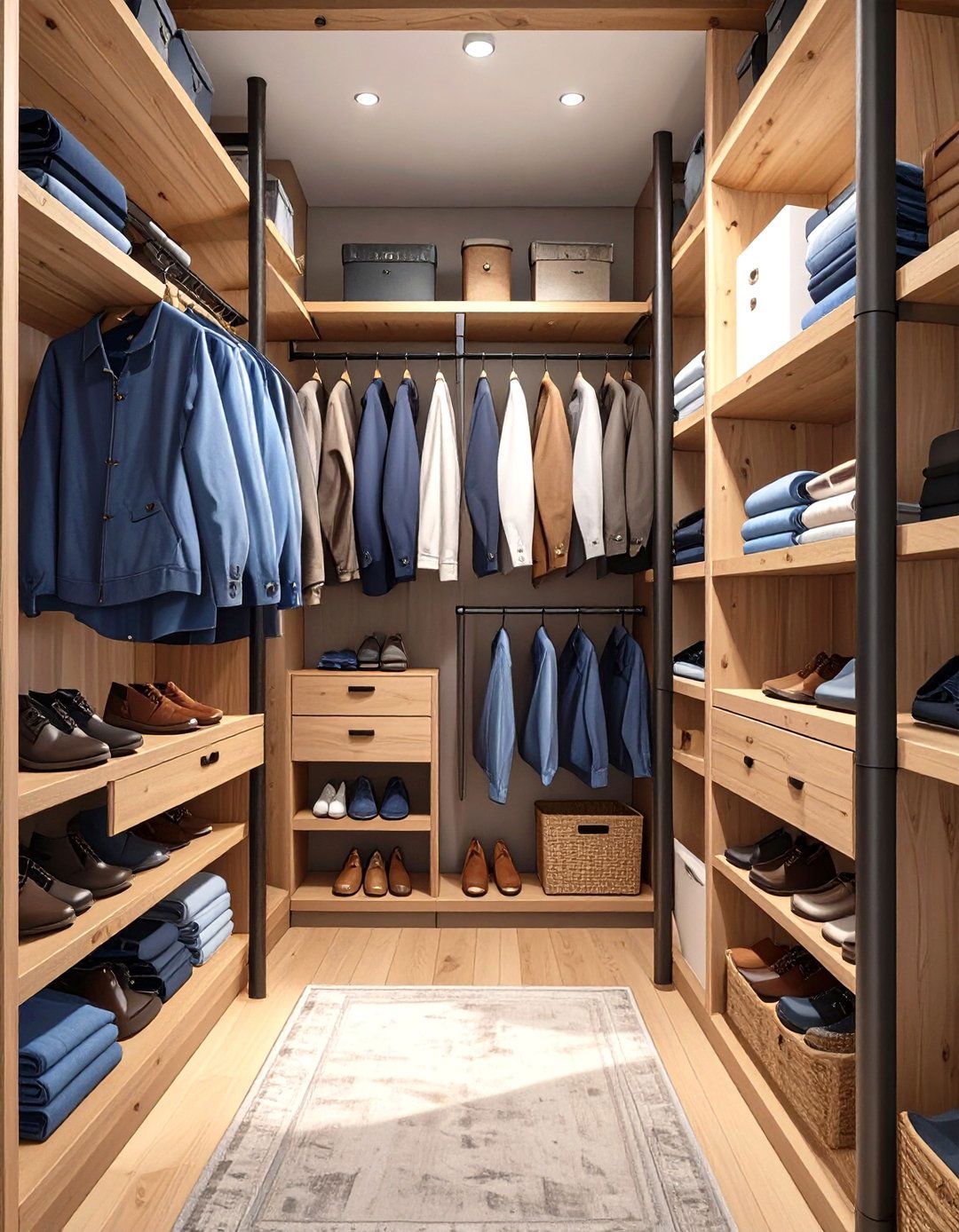 The Industrial Pipe System Closet - 30 narrow closet ideas