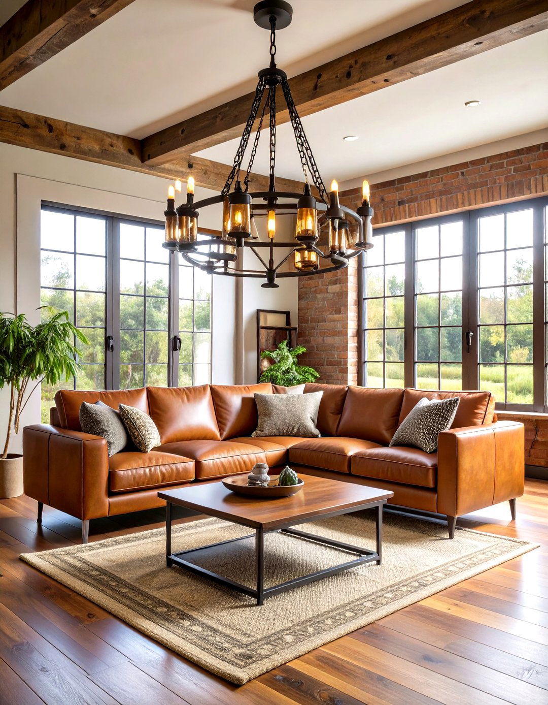 The Industrial Pulley Chandelier - 30 living room chandelier ideas