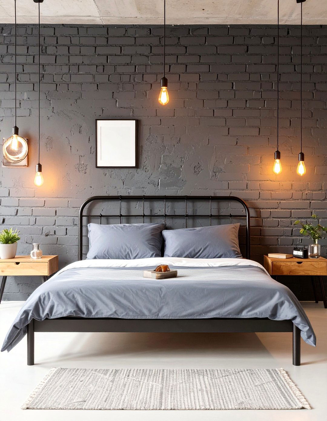 The Industrial Romance Bedroom - 30 dark romantic bedroom ideas