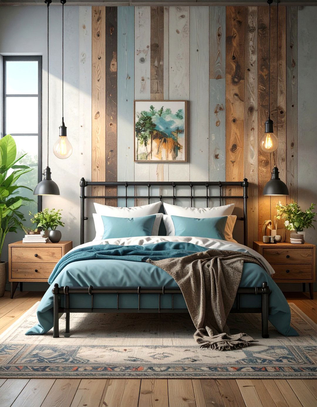 The Industrial Rustic Bedroom - 30 cabin bedroom ideas