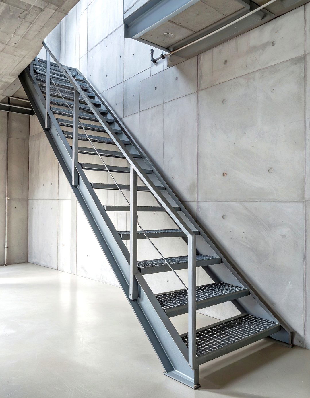 The Industrial Steel and Grate Staircase - 30 exterior basement entrance ideas