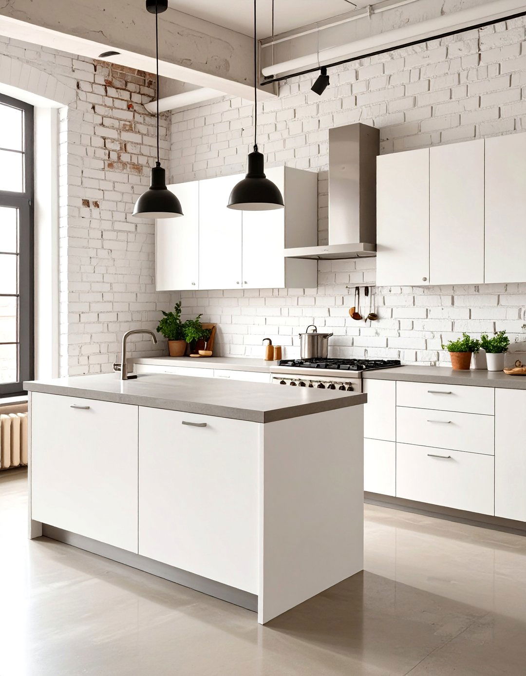 The Industrial White Kitchen Concept - 30 all white kitchen ideas