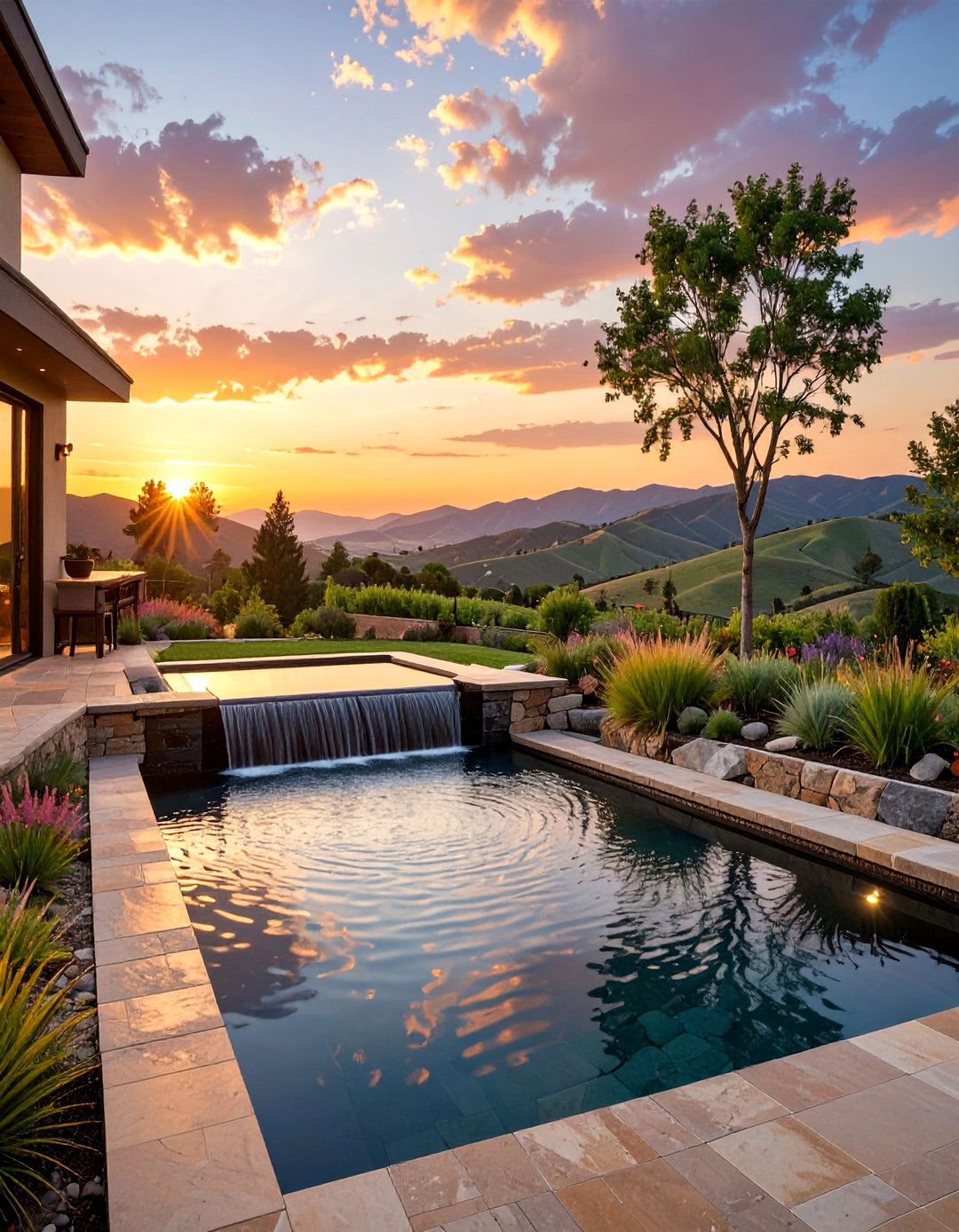 The Infinity Edge Pond - 30 backyard pond ideas