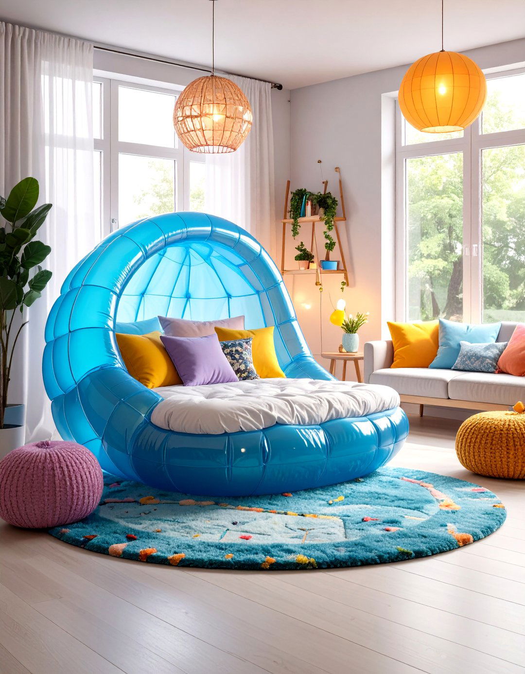 The Inflatable Furniture Fun Zone - 30 90s interior design ideas