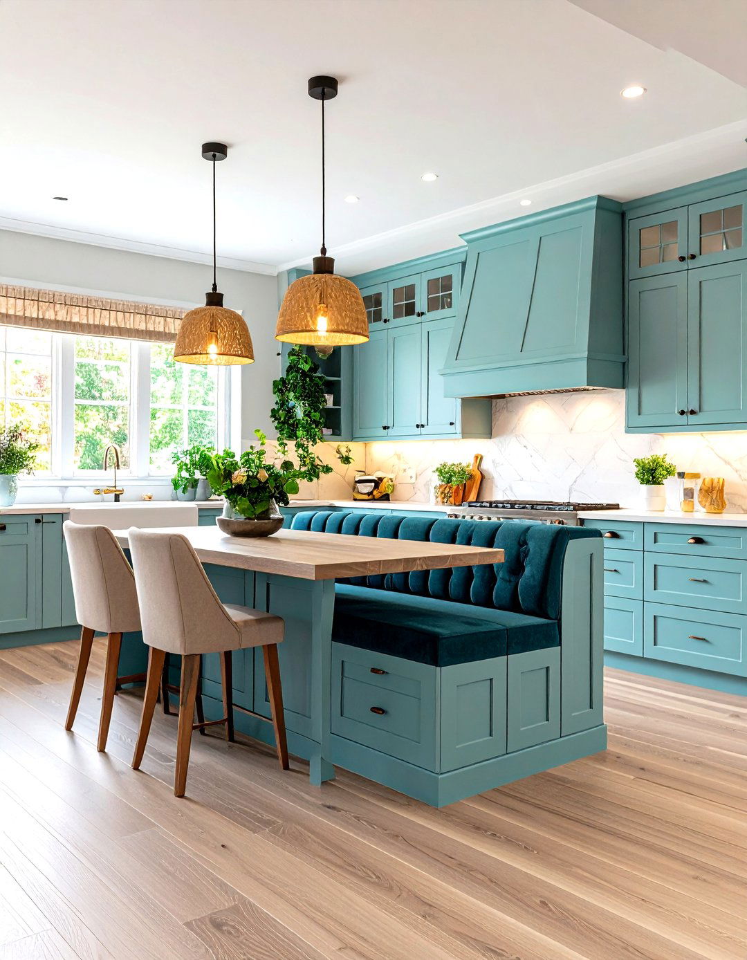 The Integrated Dining Banquette - 30 kitchen cabinet design tool ideas