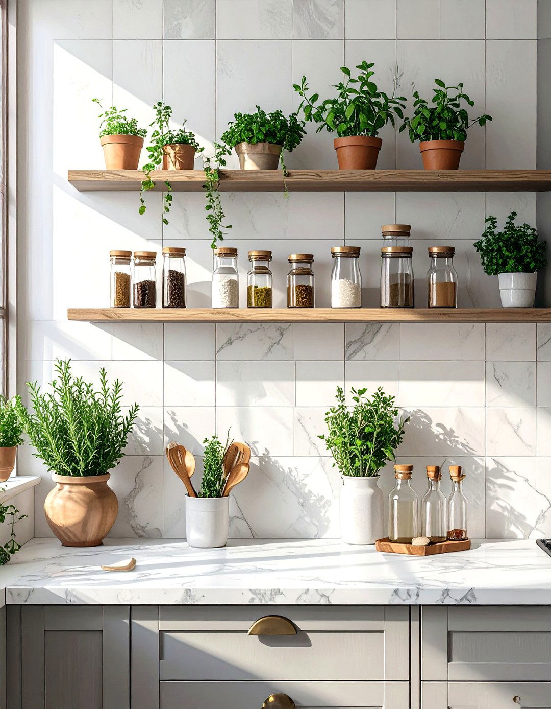 The Integrated Shelf Edge - 30 backsplash edge trim ideas