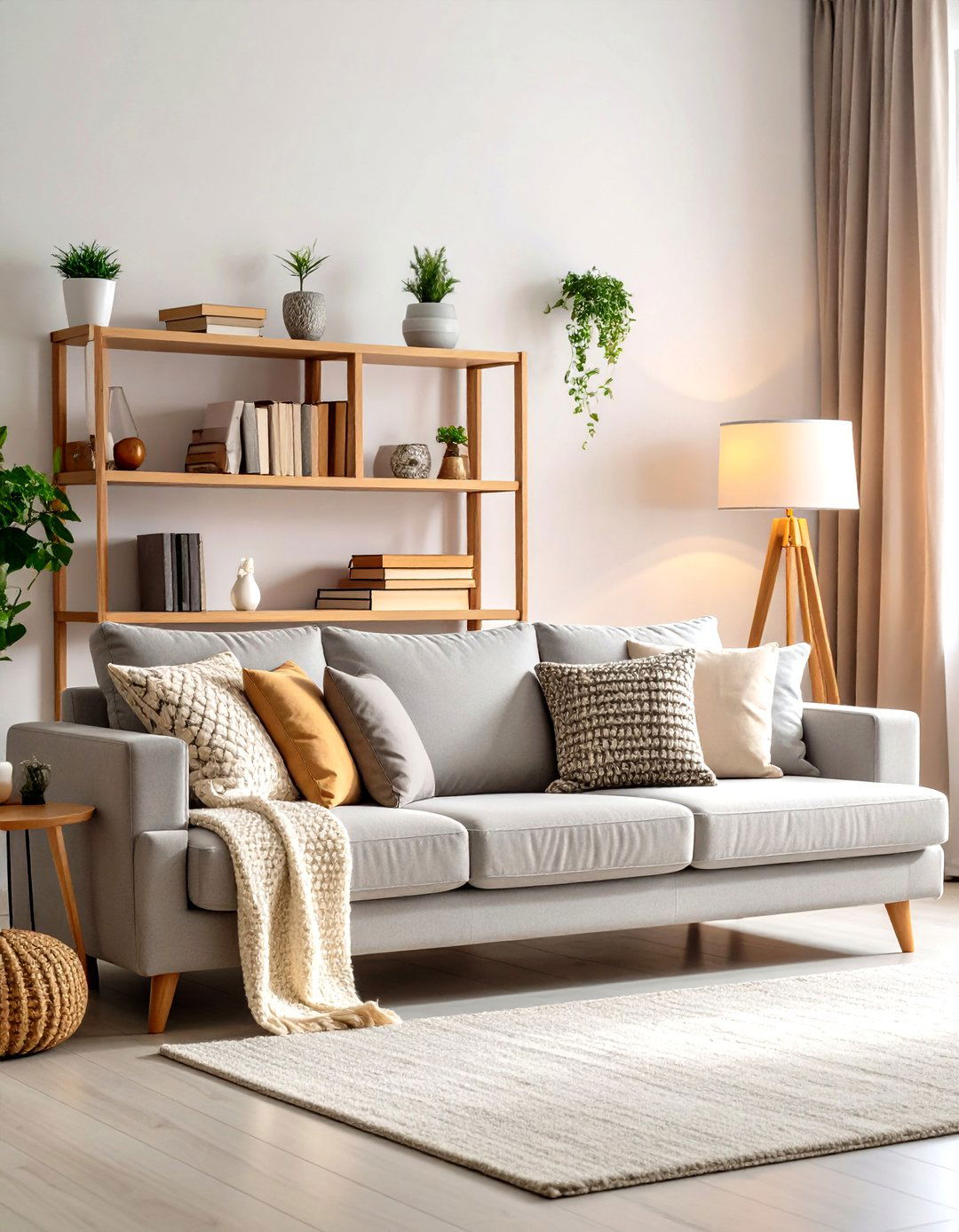 The Integrated Sofa with Shelving - 30 living room storage ideas
