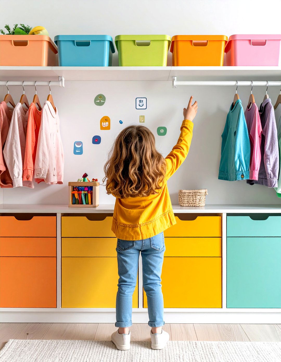 The Interactive Kids Closet Organizer - 30 ai closet organization ideas