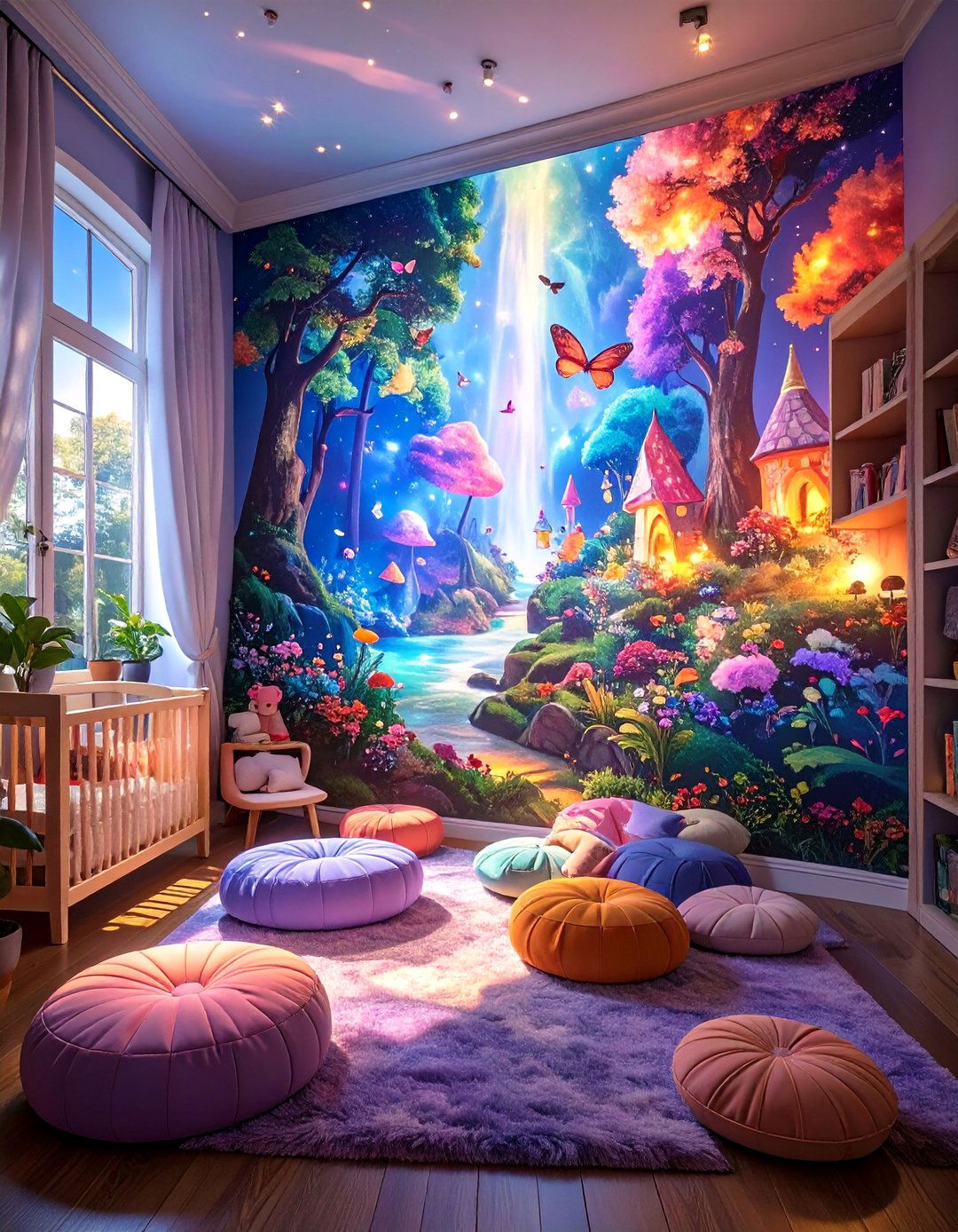 The Interactive Storybook Wall Nursery - 30 ai nursery design ideas