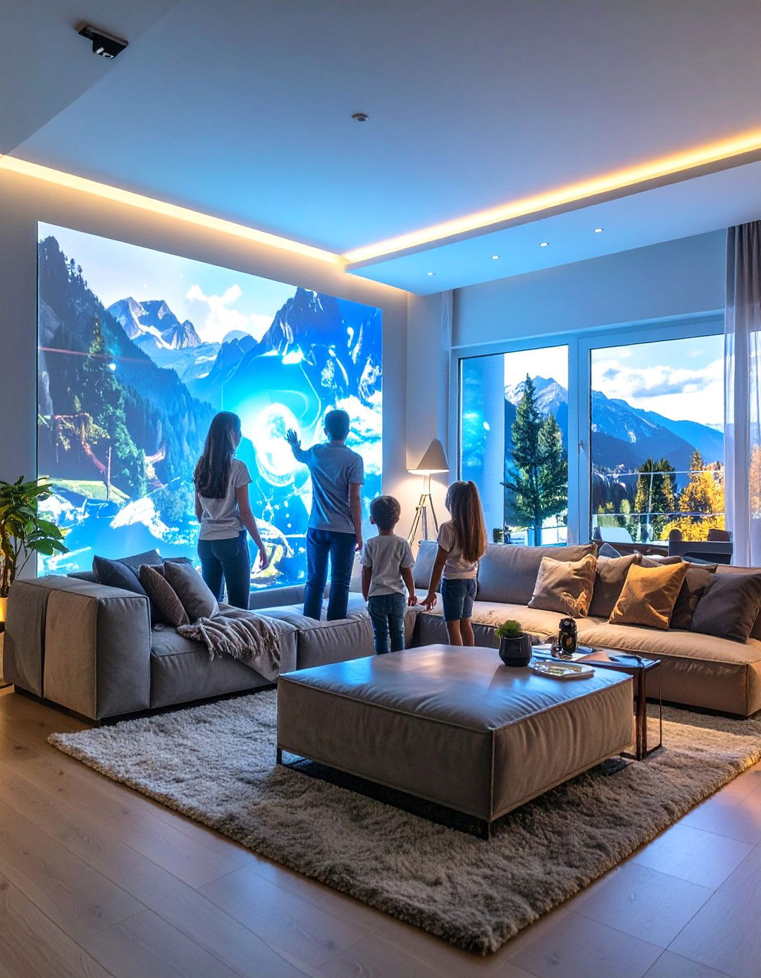 The Interactive Storytelling Living Room - 30 ai living room design ideas