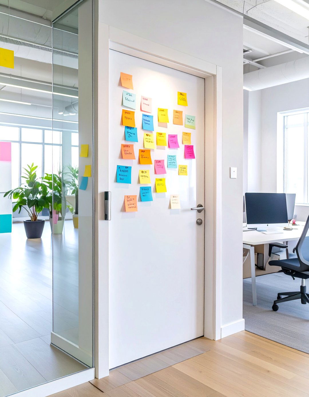 The Interactive Whiteboard Door - 30 office door  decorating ideas