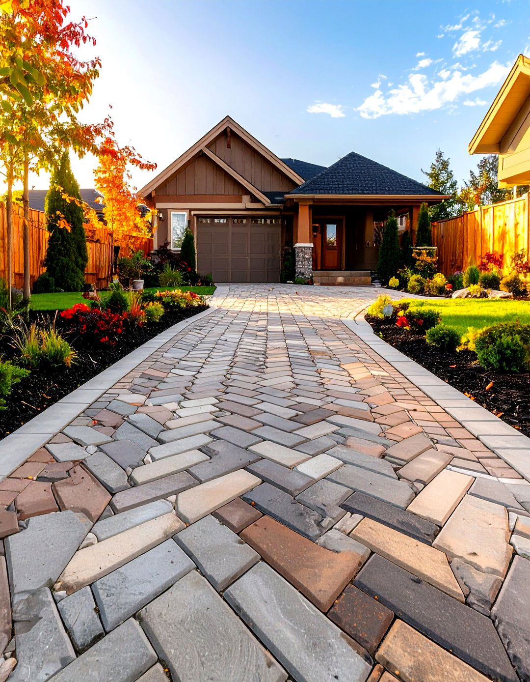 The Interlocking Paver Driveway for Durability - 30 backyard paver ideas
