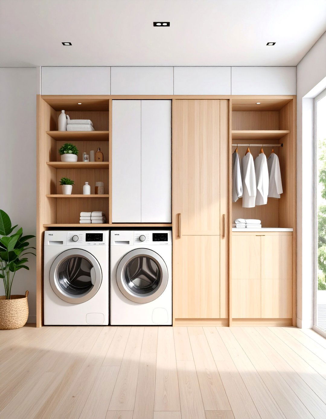 The Invisible Laundry Room Closet - 30 laundry room closet ideas