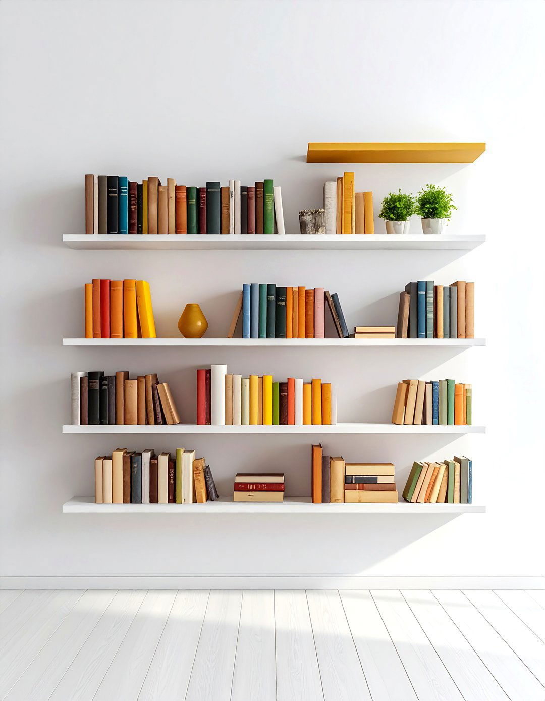 The Invisible Living Room Bookshelf - 30 living room bookshelf ideas
