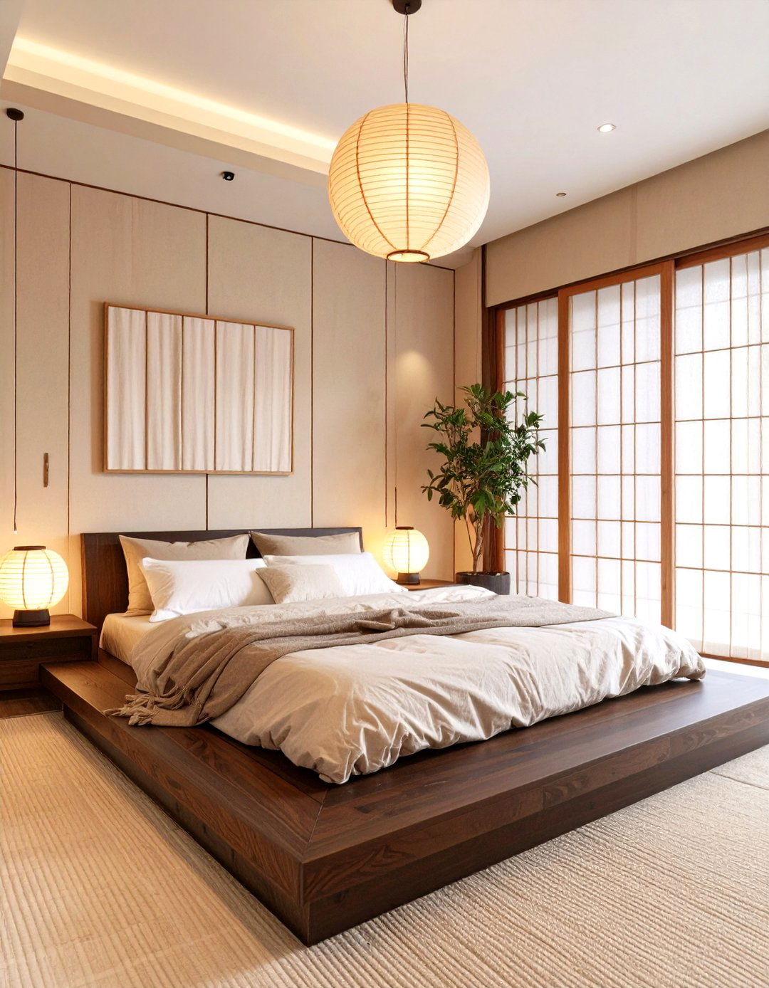 The Japandi Fusion Bedroom - 30 cozy neutral bedroom ideas