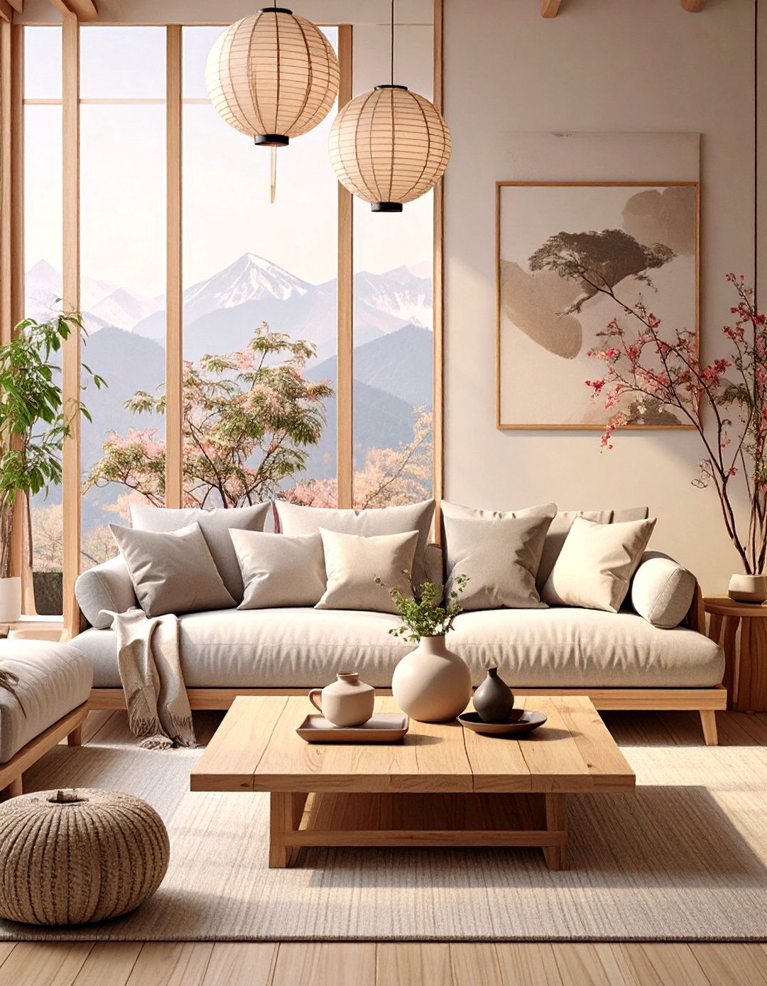 The Japandi Fusion Living Room - 30 neutral living room ideas
