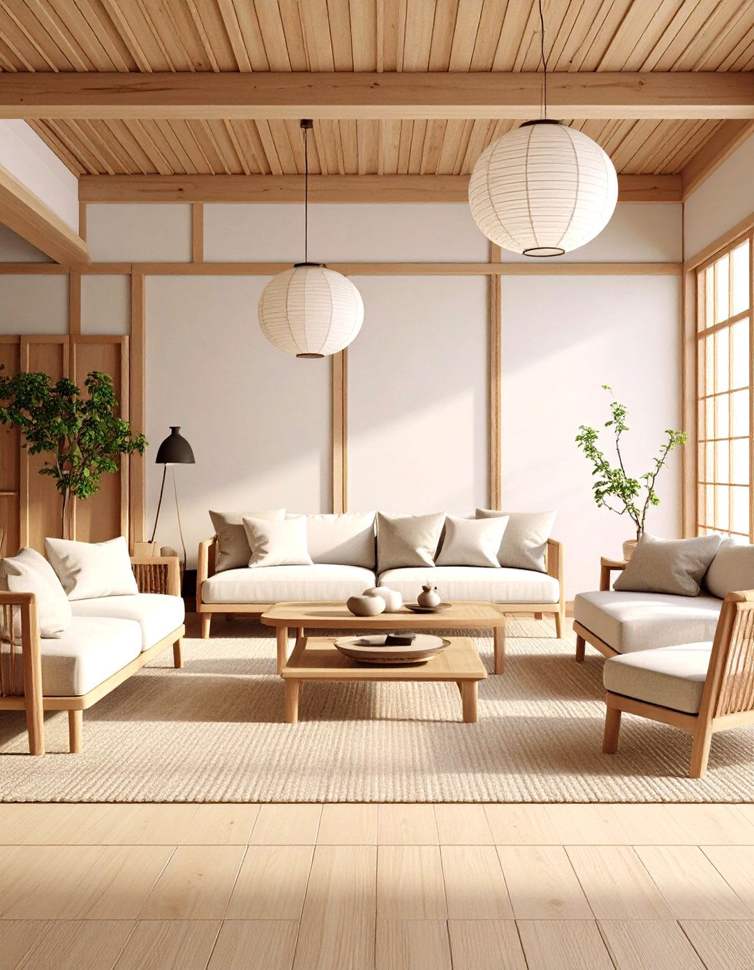 The Japandi Living Room - 30 living room picture ideas