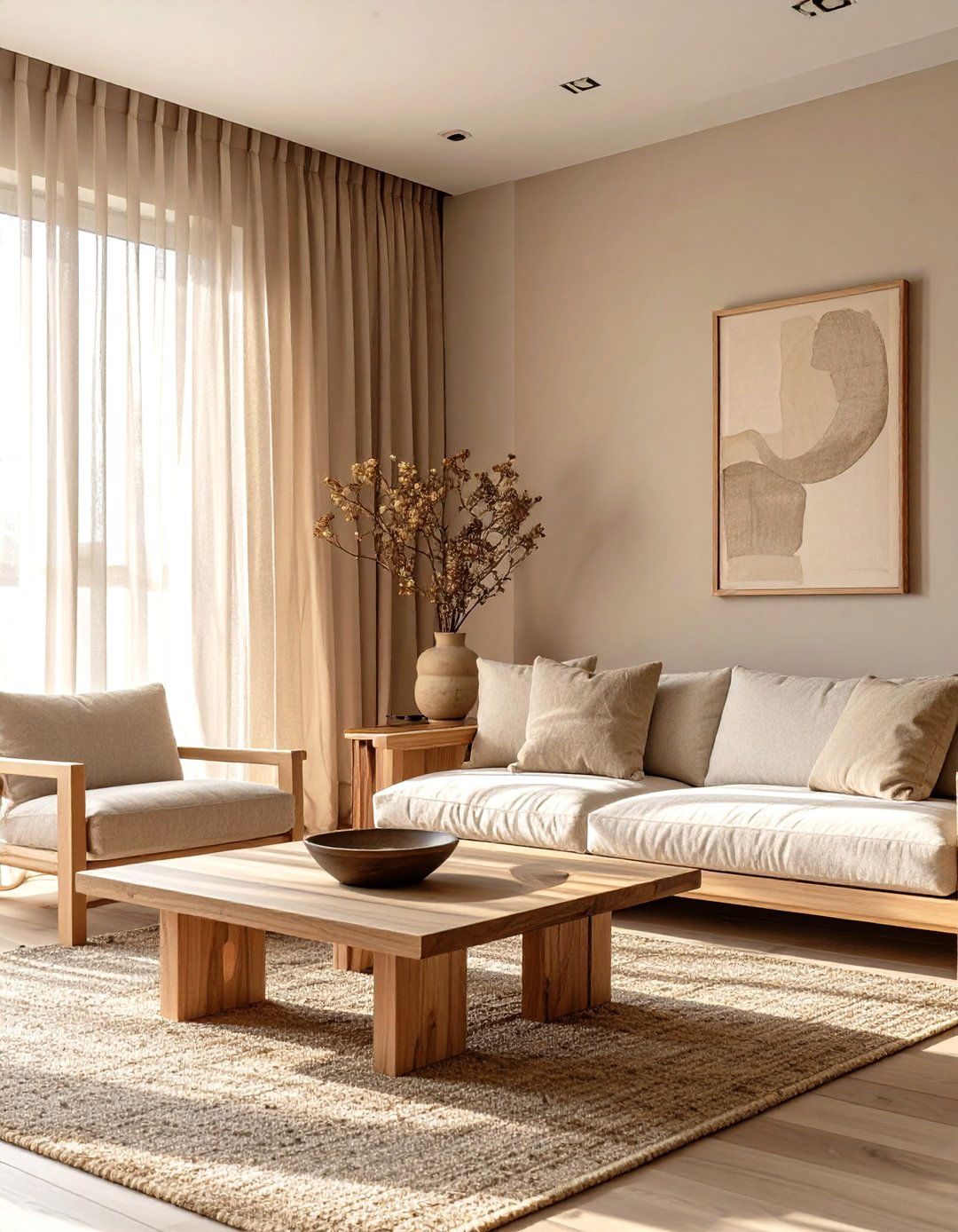 The Japandi Sanctuary Living Room - 30 masters in interior design ideas