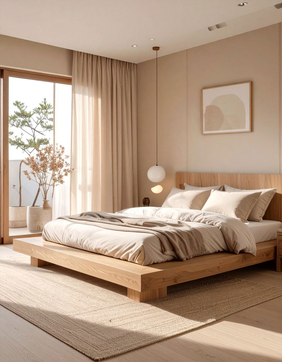 The Japandi Style Beige Bedroom - 30 modern beige bedroom ideas