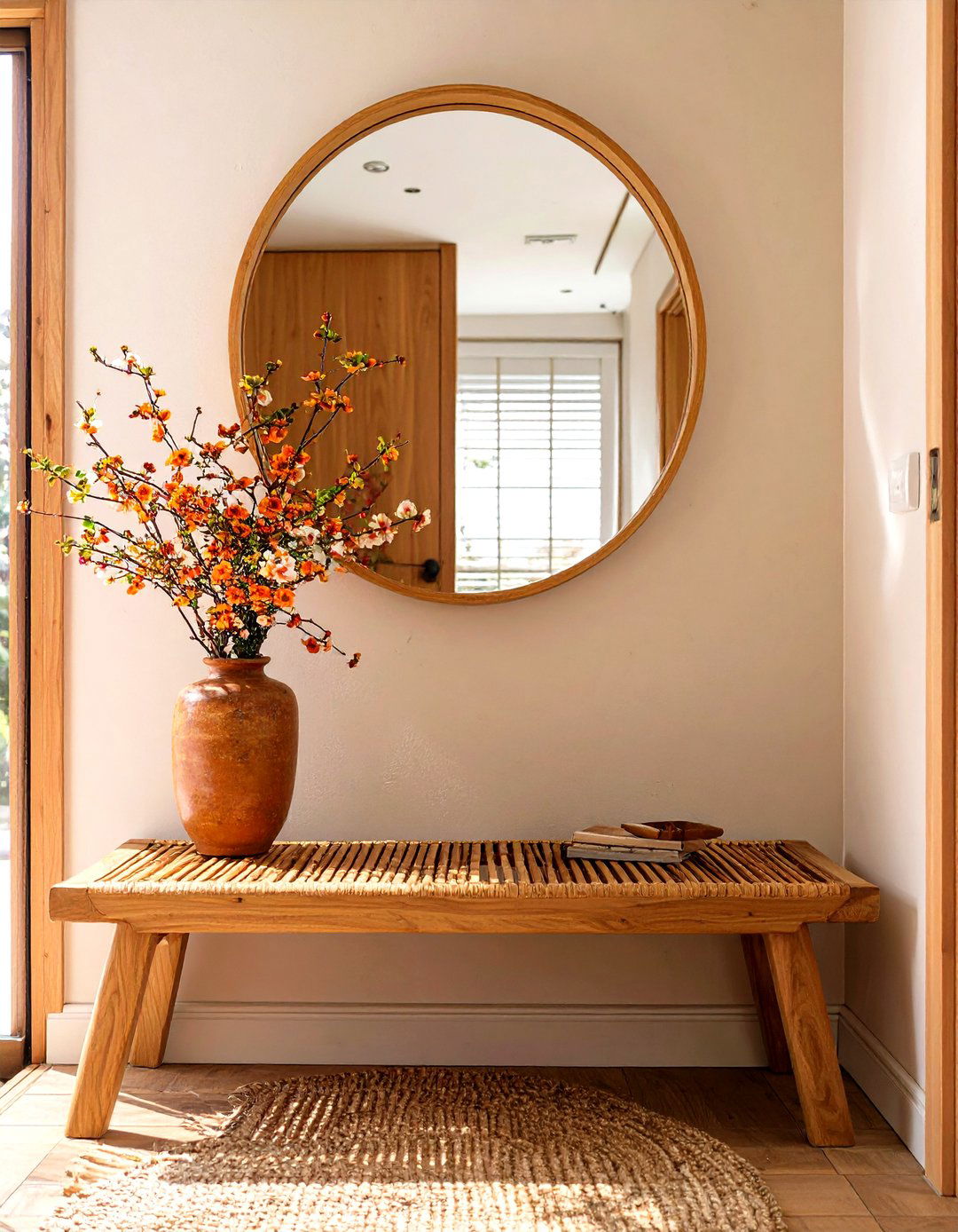 The Japandi Style Entryway Mirror - 30 modern entryway mirror ideas