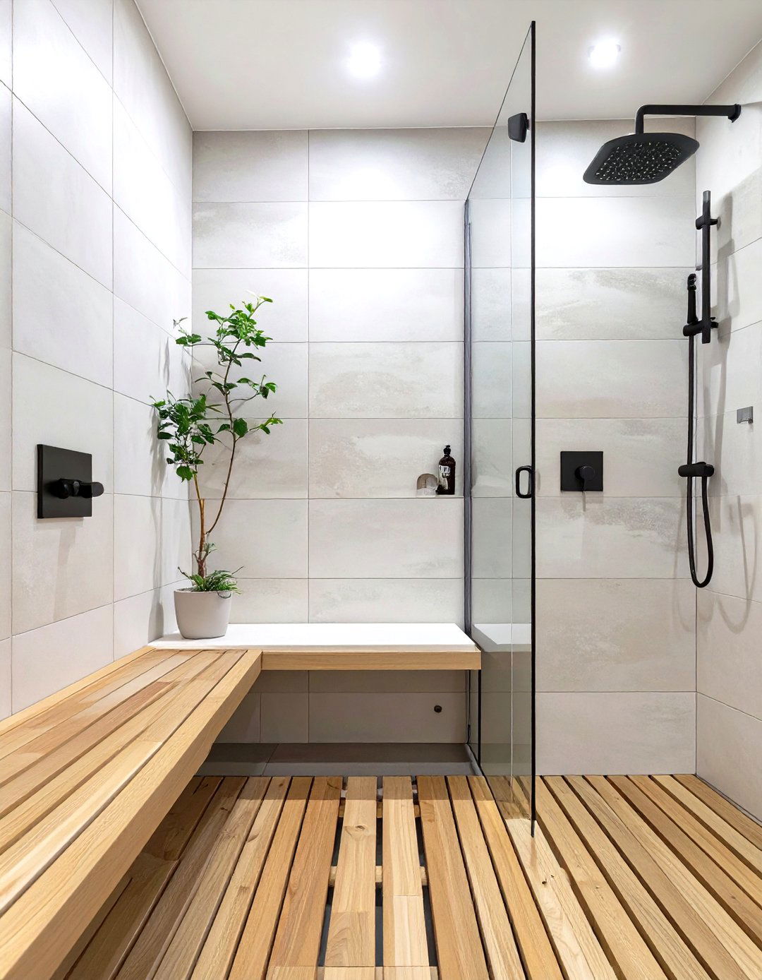 The Japandi Style Shower - 30 modern shower ideas