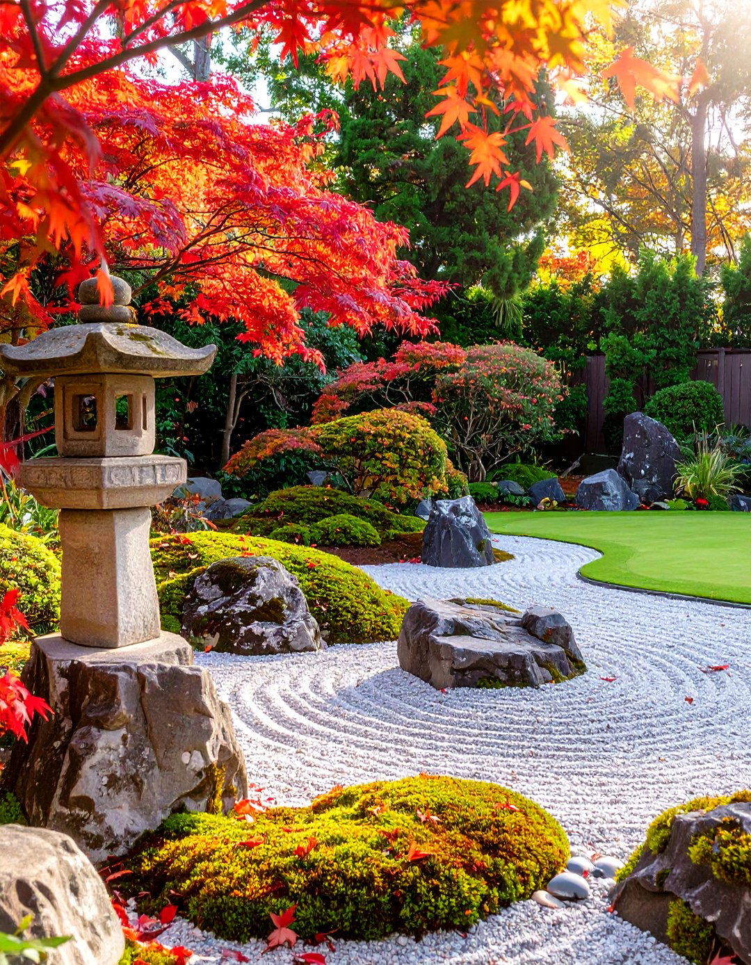 The Japanese Garden Putting Green - 30 backyard putting green ideas