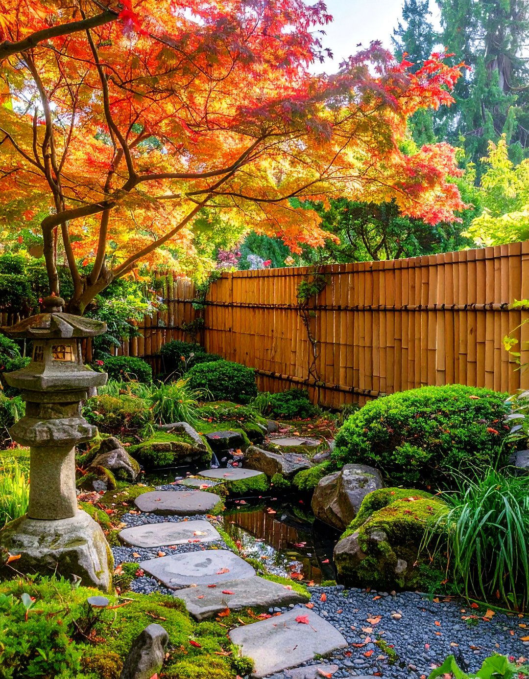 The Japanese Inspired Bamboo Fence - 30 fence ideas for backyard