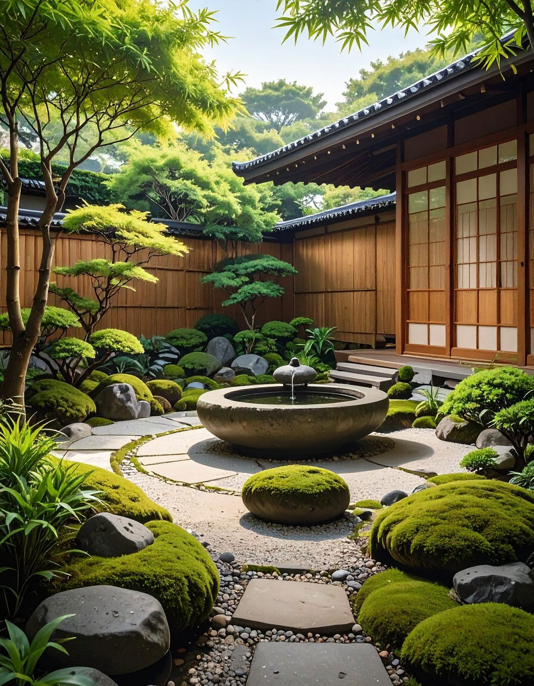 The Japanese Inspired Courtyard - 30 modern small backyard ideas