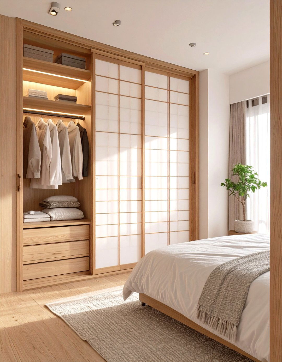 The Japanese Inspired Shoji Wardrobe - 30 built in wardrobe ideas