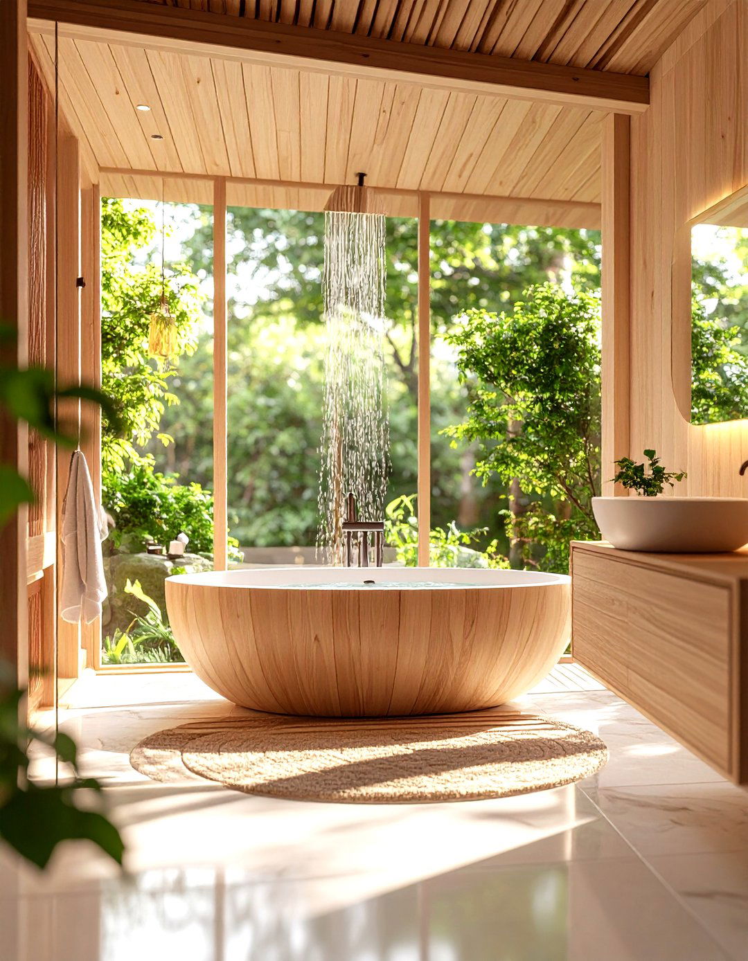 The Japanese Inspired Soaking Tub and Shower Room - 30 limited space tiny shower room designs