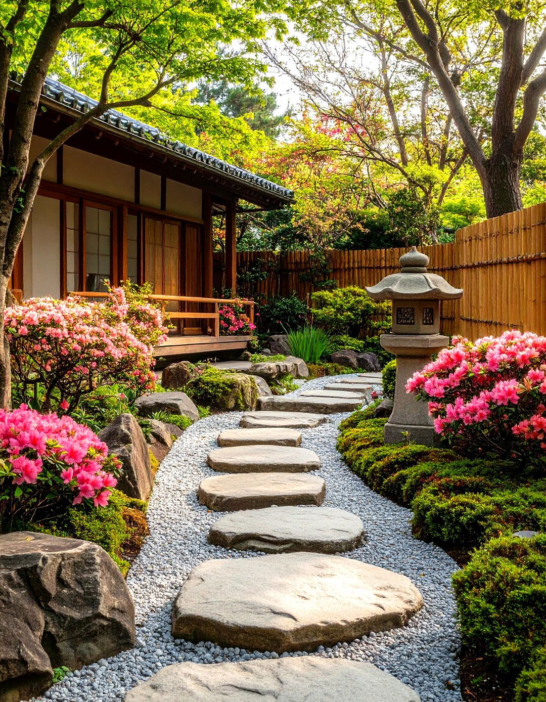 The Japanese Inspired Stroll Garden - 30 front yard landscaping ideas florida