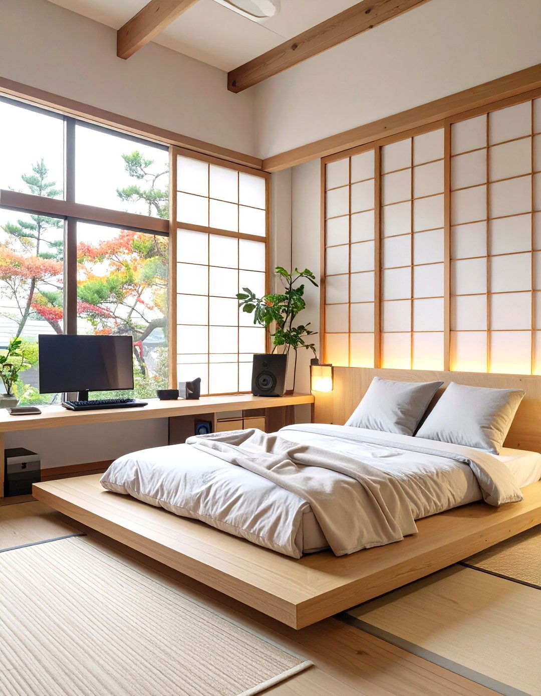 The Japanese Inspired Zen Gamer Bedroom - 30 gamer bedroom ideas